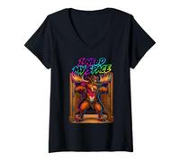 Donna Ho Bisogno del Mio Spazio Alce Cowboy Western Maglietta con Collo a V