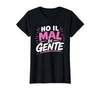 Donna Ho Il Mal di Gente Maglietta con Stampa Grafica Economica