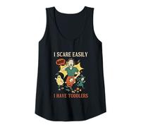 Donna Ho Paura Facilmente Ho Bambini Halloween Spooky Young Mom Canotta