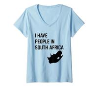 Donna Ho Persone in Sudafrica Maglietta con Collo a V