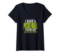 Donna Ho Un Problema con Il Pickleball e Non Voglio Una Soluzione Maglietta con Collo a V