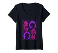 Donna Hobby Horsing Hoofin It Maglietta con Collo a V