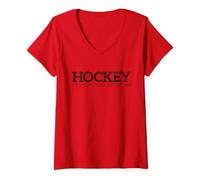 Donna Hockey È Come Il Calcio MA per Gli Uomini Maglietta con Collo a V