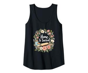 Donna Home Is Sacred Tradwife Cottagecore Vita Campagna Canotta