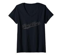 Donna Hong Kong Maglietta con Collo a V