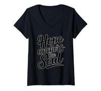 Donna Hope Anchors The Soul Maglietta con Collo a V