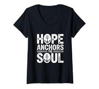 Donna Hope Anchors The Soul Maglietta con Collo a V
