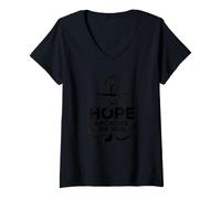 Donna Hope Anchors The Soul Maglietta con Collo a V