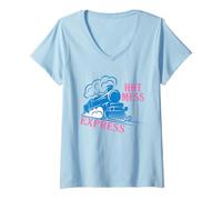 Donna Hot Mess Express Maglietta con Collo a V