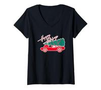 Donna Hot Wheels Buone Feste - La mia Altra Corsa è Una Slitta Maglietta con Collo a V
