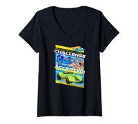 Donna Hot Wheels Let's Race - Sfida accettata Maglietta con Collo a V