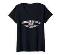 Donna Huddersfield England Maglietta con Collo a V