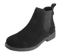 Donna Hush Puppies Camoscio Stivali Caviglia con Zip Laterale E 3 CM Tacco Maddy