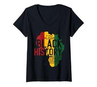 Donna I AM Black History Black History Month Maglietta con Collo a V