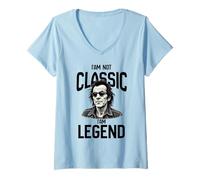 Donna I am Not Classic I am Legend Punk Rocker Regalo per Uomo Donna Maglietta con Collo a V