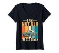 Donna I Am Not Old I'm Six Seven Meme Divertente 67° Compleanno Maglietta con Collo a V