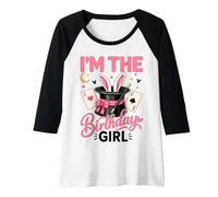 Donna I am The Birthday Girl Magic Trick Party Maglia con Maniche Raglan