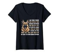 Donna I Am Your German Shepherd - Allevatore di Cani per Amanti dei Cani Maglietta con Collo a V