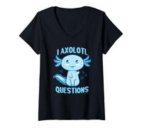 Donna I Axolotl Domande Bambini Carino Axolotl Baby Boy Maglietta con Collo a V