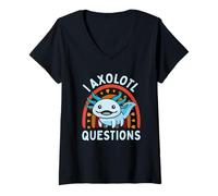 Donna I Axolotl Domande Bambini Carino Axolotl Baby Boy Vintage Maglietta con Collo a V