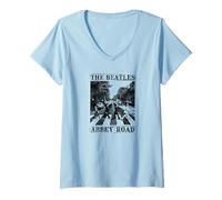 Donna I Beatles - Abbey Road Maglietta con Collo a V
