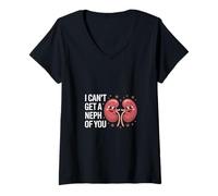 Donna I Can't Get A Neph Of You Nefrologia infermiera medica |- Maglietta con Collo a V