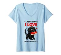 Donna I Chew Things I Love You potrebbe essere il prossimo Maglietta con Collo a V