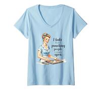 Donna I Cuoco perché Prendere a Pugni Le Persone è disapprovato Maglietta con Collo a V