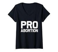 Donna I Diritti PRO aborto Sono Diritti Umani Diritti riproduttivi Maglietta con Collo a V