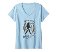Donna I Do A Thing Called What I Want Cowgirl Western Graphic Maglietta con Collo a V