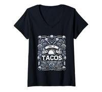 Donna I Do It For The Tacos Gym Exercise Reward |------ Maglietta con Collo a V