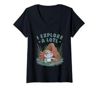 Donna I Explore A Lotl Maglietta con Collo a V