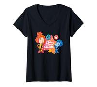 Donna I Fixies Sono i Tuoi Migliori Amici Simka & Nolik Maglietta con Collo a V