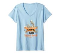 Donna I Got Your Back Skeleton Massage Therapist Halloween Pun Maglietta con Collo a V
