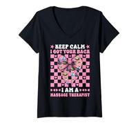 Donna I Got Your Back Sono Un Massaggiatore Terapista Massaggiatore Terapia Maglietta con Collo a V