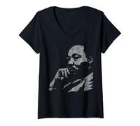 Donna I Have a Dream King Black Demo Frase uguaglianza per Tutti Maglietta con Collo a V