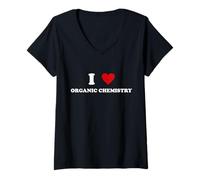Donna I Heart Teacher - Funny I Love Organic Chemistry Maglietta con Collo a V