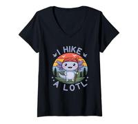Donna I Hike A lotl Maglietta con Collo a V