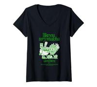 Donna I Like You Very Matcha - Divertente Design Matcha Maglietta con Collo a V