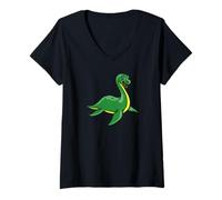 Donna I Love Dinosaurs I Heart Dinosaurs Rettile Dinosauro amante Maglietta con Collo a V