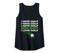 Donna I Love Golf Divertente Golf Golfista Canotta
