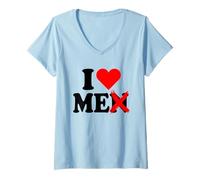 Donna I Love Me I Love Men Amo Le Donne Potere Donna Femminista Maglietta con Collo a V