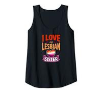 Donna I Love My Lesbian Sister Cute Proud Gay LGBTQ Sibling Canotta