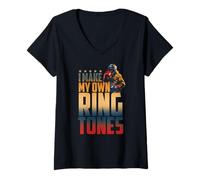 Donna I Make My Own Ring Tones Maglietta con Collo a V