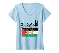 Donna I stand with Palestine Maglietta con Collo a V