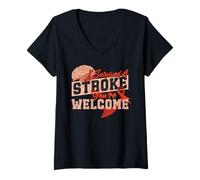Donna I Survived A Stroke, You're Welcome Maglietta con Collo a V