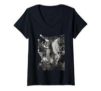 Donna Ian Curtis Peter Hook Joy Division Live 1979 Martin O'Neill Maglietta con Collo a V