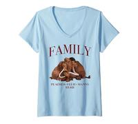 Donna Ice Age Family Maglietta con Collo a V