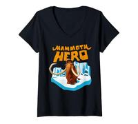 Donna Ice Age Hero Natale Maglietta con Collo a V