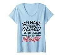 Donna Ich Habe Meine Pazienza Testen Lassen ige Spruch Divertente Regalo Maglietta con Collo a V